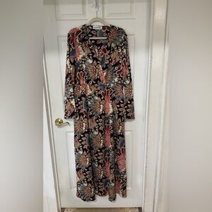 One Eleven North | Retro 70s Vibe Floral Paisley Maxi Dress